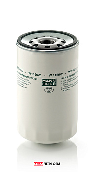 Фильтр масляный MANN W1160/2