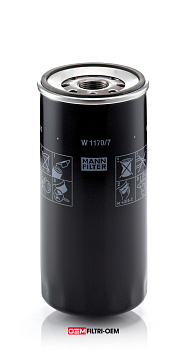 Фильтр масляный MANN W1170/7