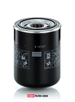 Фильтр масляный MANN W1374/7