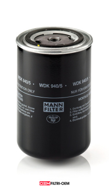 Фильтр топливный MANN WDK940/5